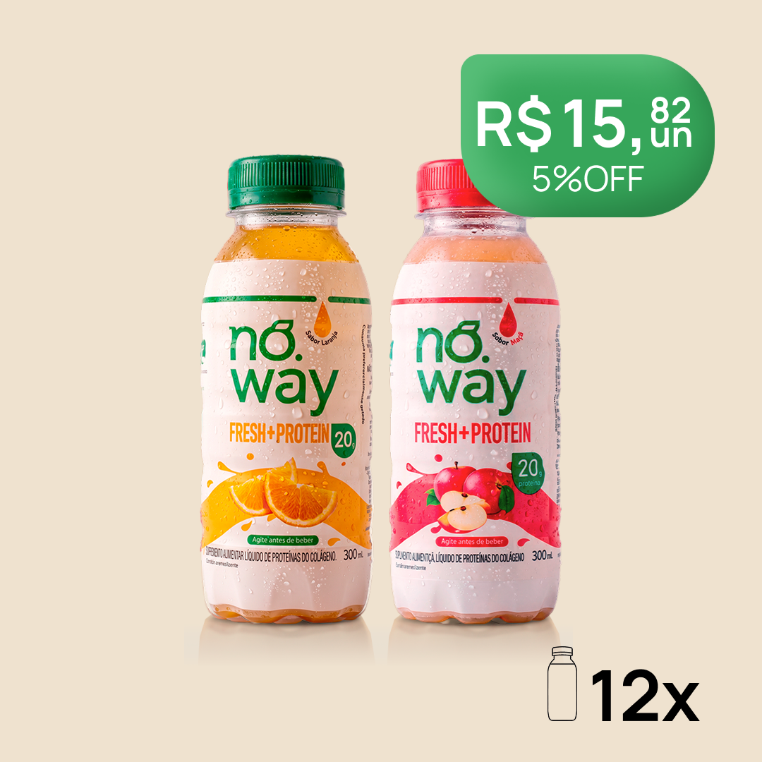 Combo Noway: 6 Laranja Proteico + 6 Maçã Proteico