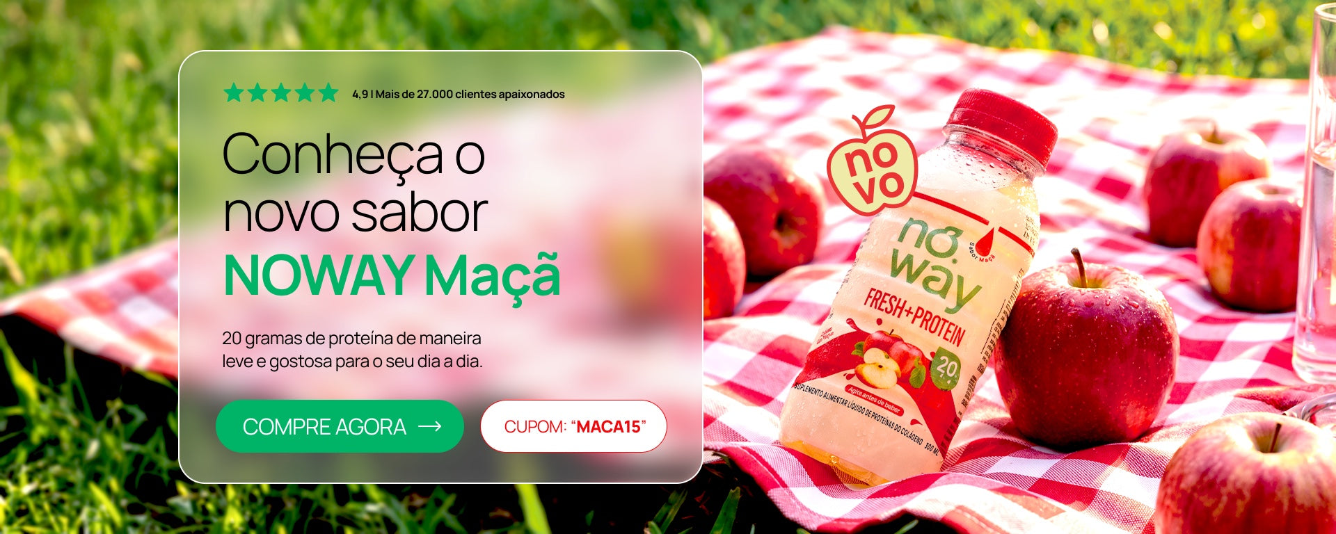 Noway Fresh Protein sabor Maçã