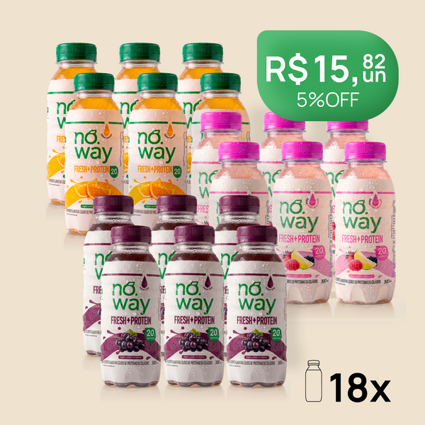 Combo Noway: 6 Uva Proteico + 6 Pink Lemonade Proteico + 6 Laranja Proteico