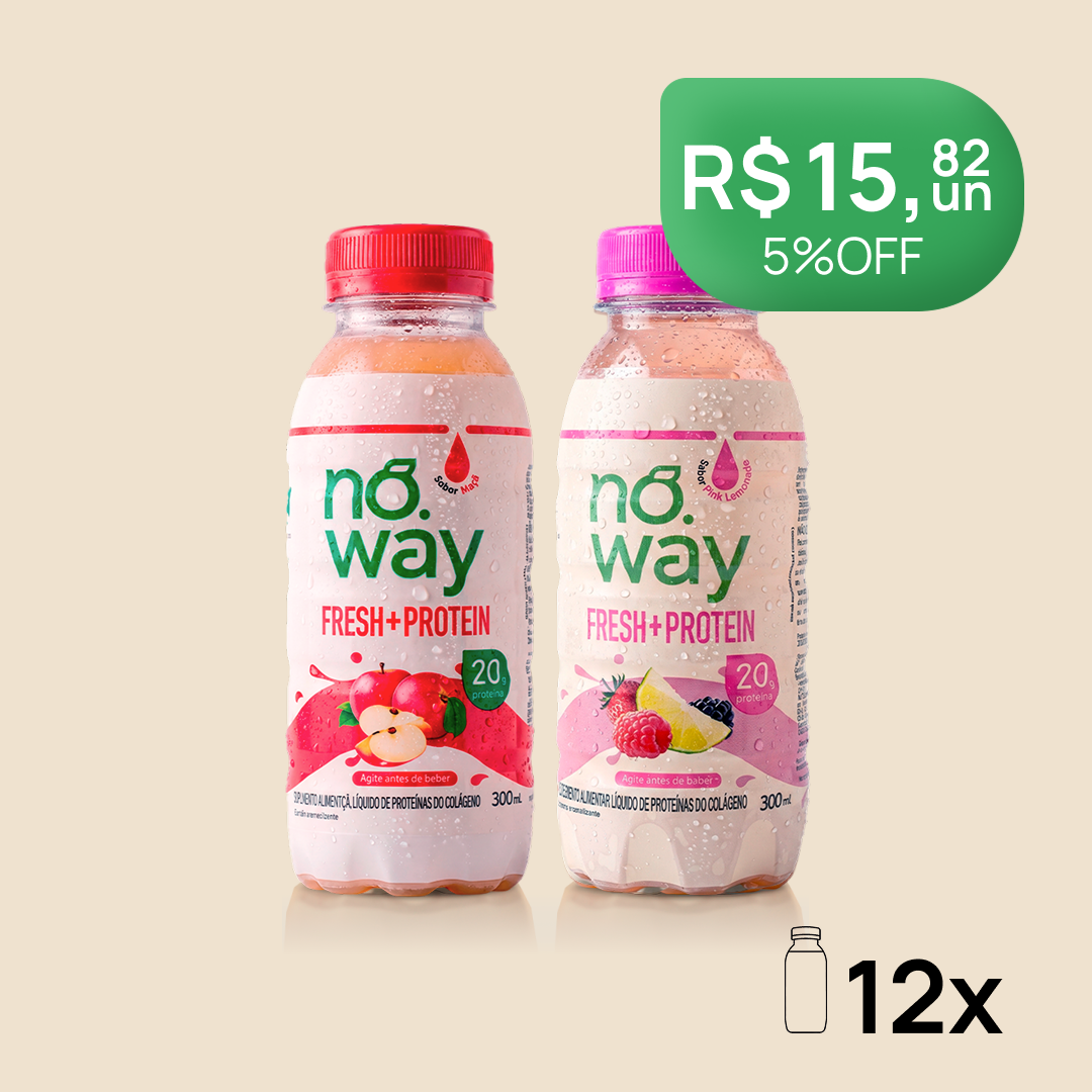 Combo Noway: 6 Maçã Proteico + 6 Pink Lemonade Proteico