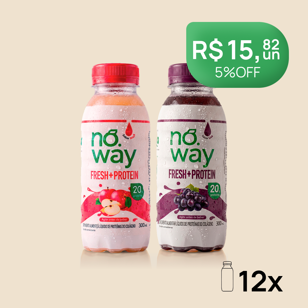 Combo Noway: 6 Maçã Proteico + 6 Uva Proteico